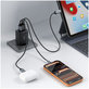 Hálózati töltő NCA65W-GAN 3-PORT PD 65W / QC3.0, fekete, Tech-Protect
