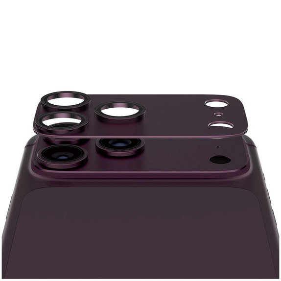 Objektívlencse védő Fender iPhone 18 Pro, Dark Cherry, PanzerGlass
