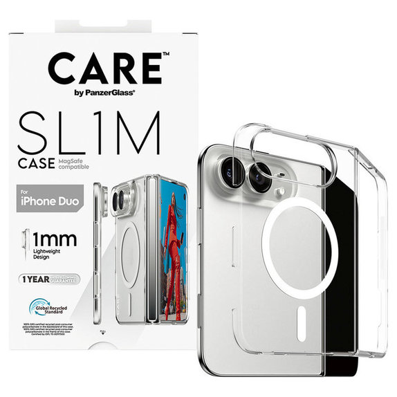 SL1M tok MagSafe-fel iPhone Duo készülékhez, Átlátszó, PanzerGlass