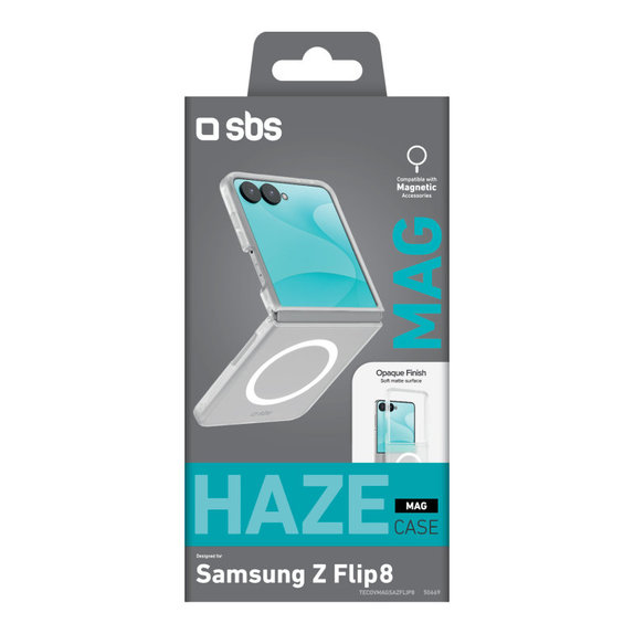 Tok Haze Mag Samsung Galaxy Z Flip8 készülékhez, Átlátszó, SBS