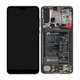 Huawei P20 Pro CLT-L29, CLT-L09 - LCD Kijelző + Érintőüveg + Keret + Akkumulátor (Twilight) - 02351WTU Genuine Service Pack