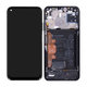 Huawei P40 lite - LCD Kijelző + Érintőüveg + Keret + Akkumulátor (Midnight Black) - 02353KFU Genuine Service Pack