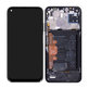 Huawei P40 lite - LCD Kijelző + Érintőüveg + Keret + Akkumulátor (Midnight Black) - 02353KFU Genuine Service Pack