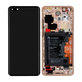 Huawei P40 Pro - LCD Kijelző + Érintőüveg + Keret + Akkumulátor + Ujjlenyomat-Érzékelő (Blush Gold) - 02353PJL Genuine Service Pack