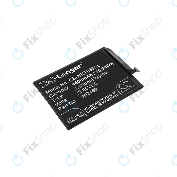 Akkumulátor Nokia 8.3 2020 5G, 4400mAh, Li-Pol, 3.85V, HQ480, HQ