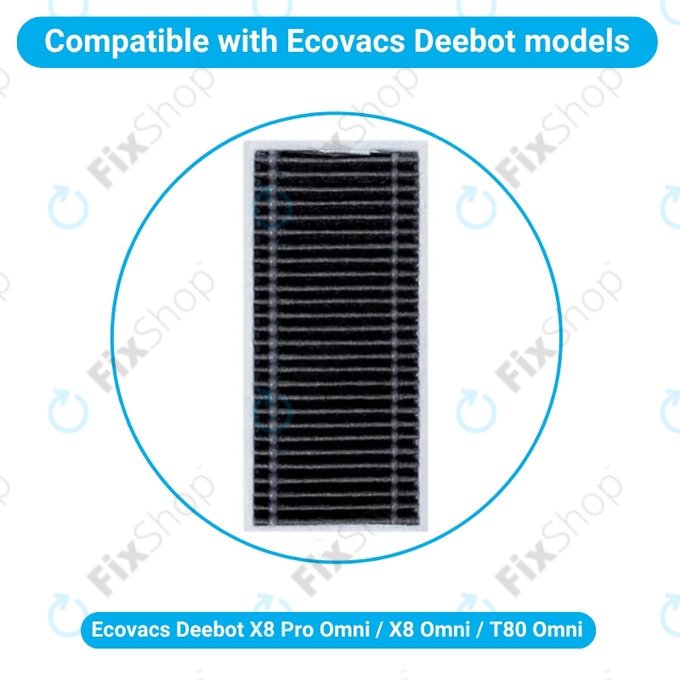 Ecovacs X8 Pro Omni, X8 Omni, T80 Omni - Szűrő
