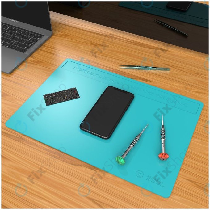 2UUL - ESD Antisztatikus Hőálló Szilikon Alátét - 40 x 28cm (Kék)