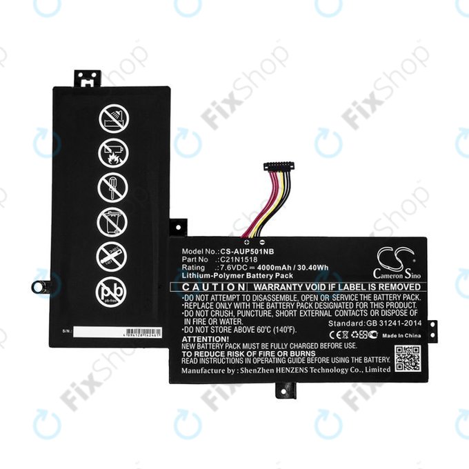 Akkumulátor Asus VivoBook Flip TP501, TP501UA, 4000mAh, Li-Pol, 7.6V, C21N1518, HQ