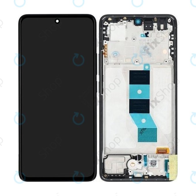 Xiaomi Redmi Note 14 5G 24094RAD4G - LCD Kijelző + Érintőüveg + Keret (Midnight Black) - 56002000O1700 Genuine Service Pack