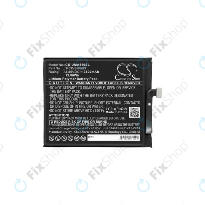Umidigi A5 Pro - Akkumulátor 1ICP/5/68/83 3600mAh HQ