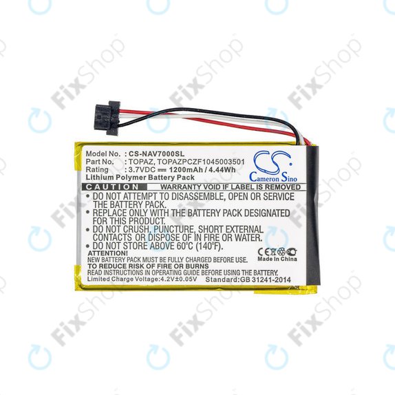 Akkumulátor Navigon 70, 1200mAh, Li-Pol, 3.7V, Topaz, HQ