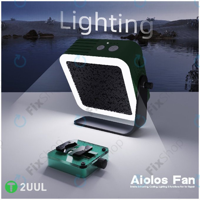 Füstelszívó és hűtőventilátor LED világítással, 2UUL DA98