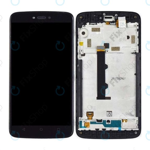 Motorola Moto C XT1754 - LCD Kijelző + Érintőüveg + Keret (Gray) TFT