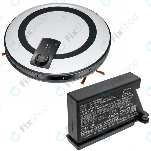 LG HomBot-series, VR-series - Akkumulátor EAC62218202, EAC62076601 Li-Ion 14.4V 3400mAh HQ