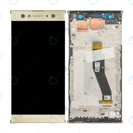 Sony Xperia XA2 Ultra Dual - LCD Kijelző + Érintőüveg + Keret (Gold) - 78PC2300040 Genuine Service Pack