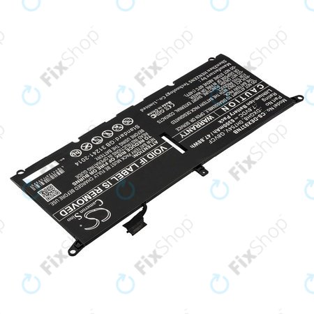 Akkumulátor Dell XPS 13 9370, 6300mAh, Li-Ion, 7.6V, DXGH8, HQ