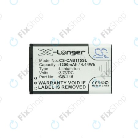 Akkumulátor CAT B100, 1200mAh, Li-Ion, 3.7V, CB-115, HQ
