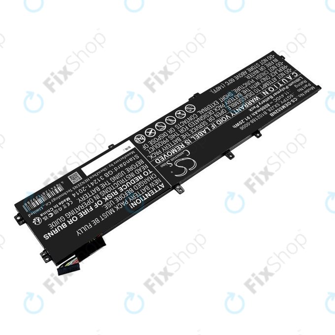 Akkumulátor Dell XPS 15, Dell Precision 9560, 9570, 8000mAh, Li-Pol, 11.4V, 6GTPY, HQ