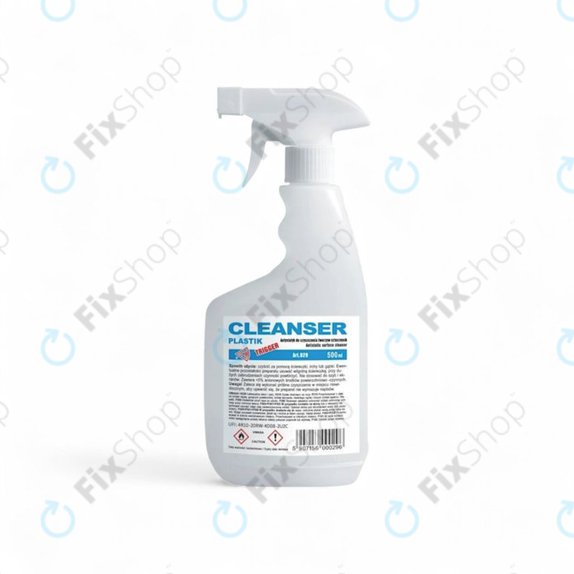 Műanyag tisztító, 500 ml, szórófejes