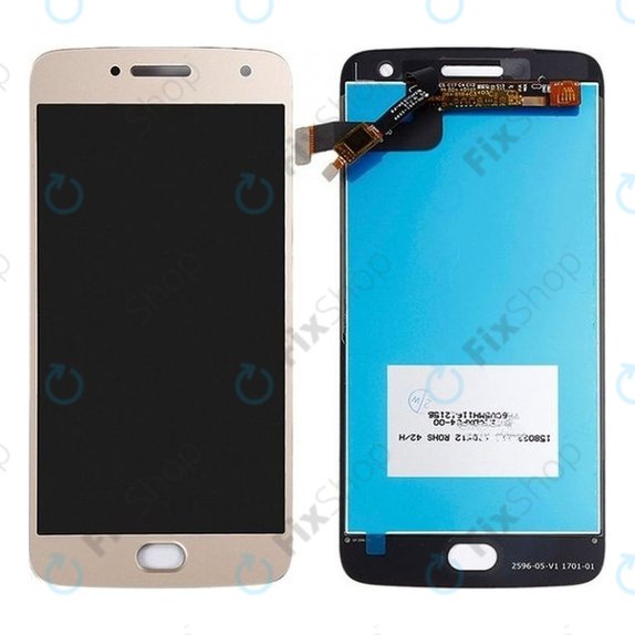 Motorola Moto G5 Plus - LCD Kijelző + Érintőüveg (Gold) TFT