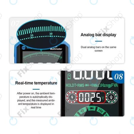 Sunshine DT-21N - Érintőképernyős Digitális Multiméter