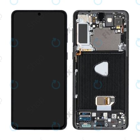 Samsung Galaxy S21 Plus G996B- LCD Kijelző + Érintőüveg + Keret GH82-24553A Genuine Service Pack