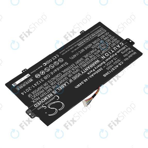 Akkumulátor Acer SF713-51, 2600mAh, Li-Pol, 15.4V, SQU-1605, HQ