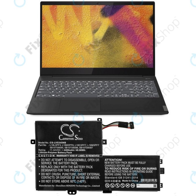 Akkumulátor Lenovo IdeaPad C340 14, 15, 4400mAh, Li-Pol, 11.34V, 5B10T09095, HQ