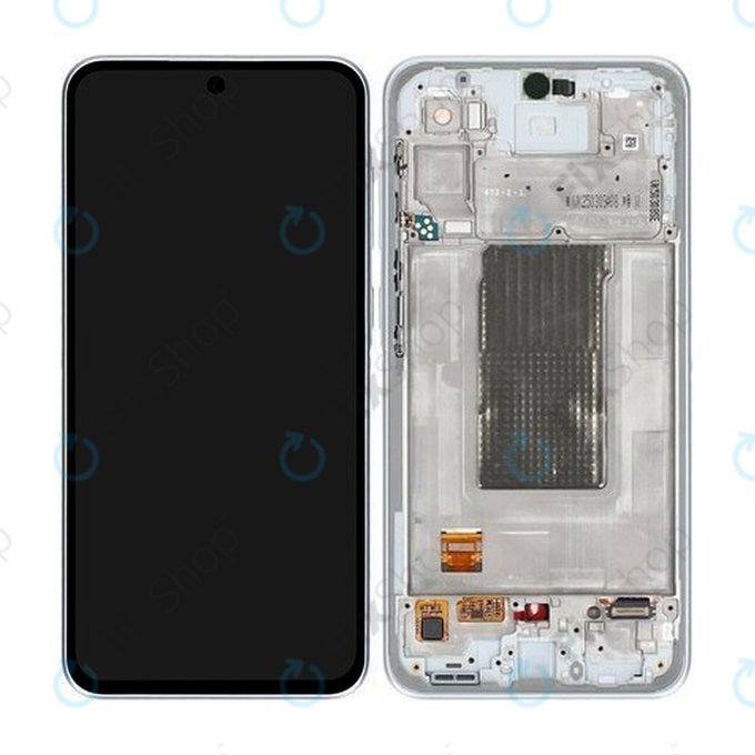 Samsung Galaxy A36 A366E - LCD Kijelző + Érintőüveg + Keret (Awesome Grey) - GH82-36841B Genuine Service Pack