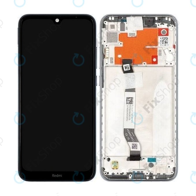 Xiaomi Redmi Note 8T - LCD Kijelző + Érintőüveg + Keret (Moonshadow Grey) - 5600040C3X00 Genuine Service Pack