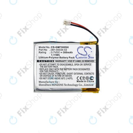 Garmin Fenix 3, 3 HR - Akkumulátor 361-00034-02 300mAh HQ