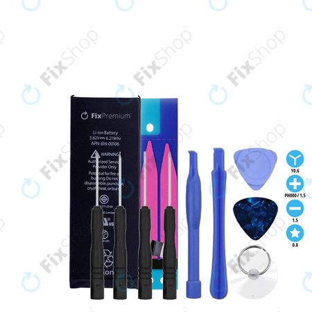 Apple iPhone SE - Akkumulátor 1624mAh FixPremium + Ragasztó Akkumulátor Rögzítéshez + Szerszámkészlet - Multipack