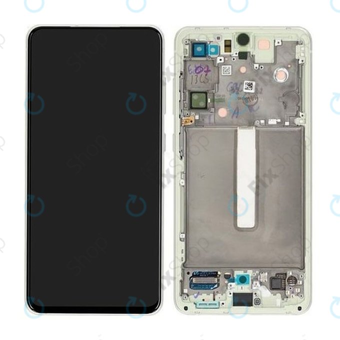 Samsung Galaxy S21 FE G990B - LCD Kijelző + Érintőüveg + Keret (Green) - GH82-26414C, GH82-26420C, GH82-26590C Genuine Service Pack