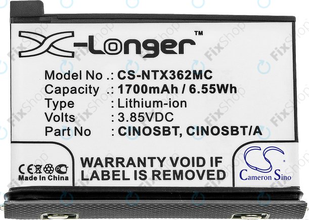 Akkumulátor Insta360 One X2, 1700mAh, Li-Ion, 3.85V, CINOSBT, HQ