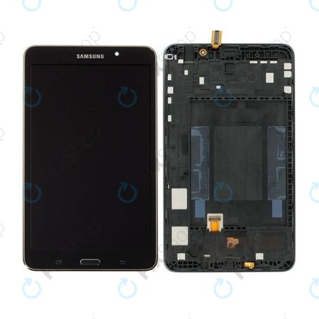 Samsung Galaxy Tab 4 7.0 T230 - LCD Kijelző + Érintőüveg + Keret (Black) - GH97-15864A Genuine Service Pack