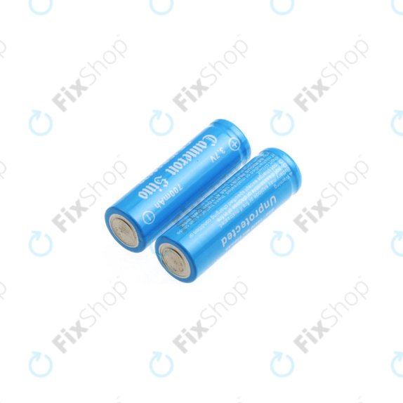 Újratölthető akkumulátor, 2 db, 650mAh, Li-ion, 3.7V, 14430, HQ