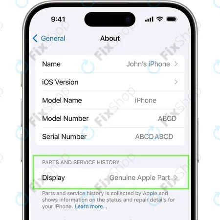 OLED - teljes egység | iPhone 16 Pro Max | 661-44955 | Genuine Apple