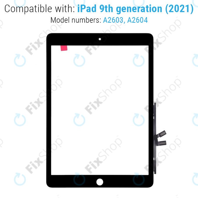 Apple iPad (9th Gen 2021) - Érintőüveg (Black)