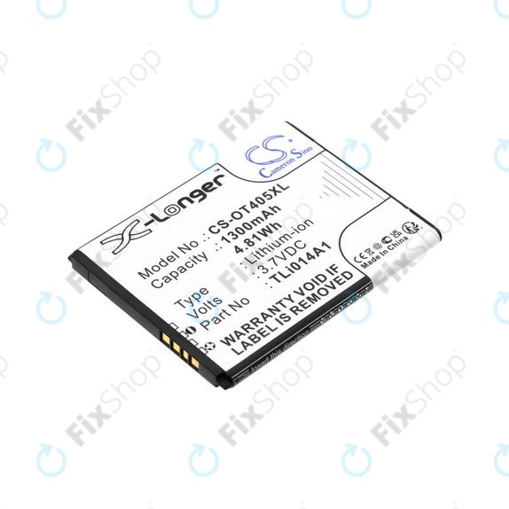 Akkumulátor Alcatel OneTouch Evolve, 1300mAh, Li-Ion, 3.7V, TLi014A1, HQ