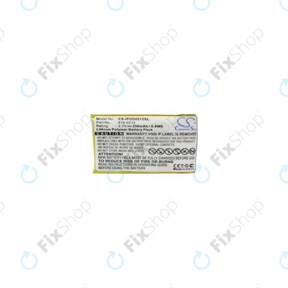 Apple iPod Shuffle (1st Gen) - Akkumulátor 616-0212 250mAh HQ