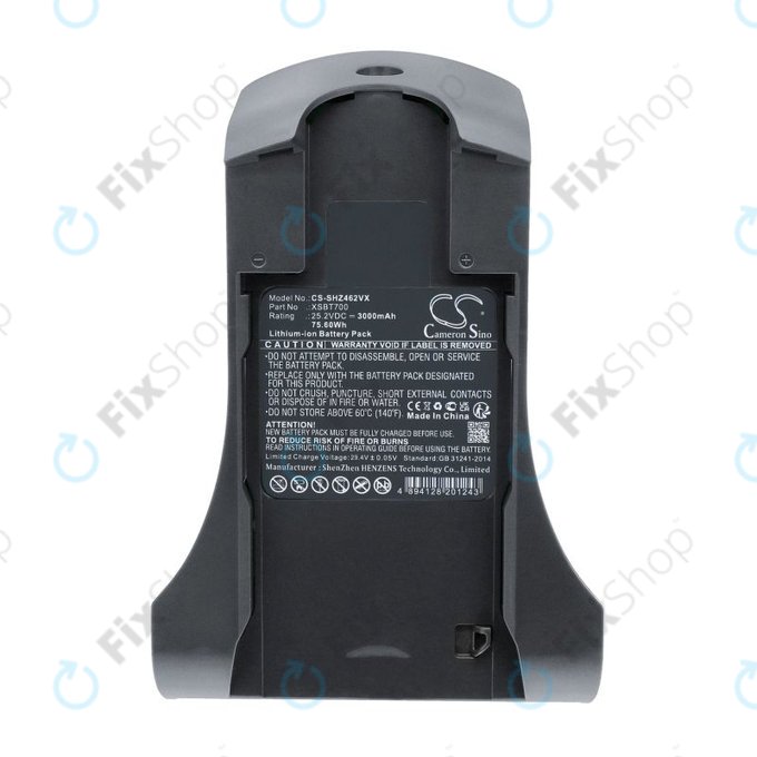 Akkumulátor Shark IZ, 3000mAh, Li-Ion, 25.2V, XSBT700, HQ