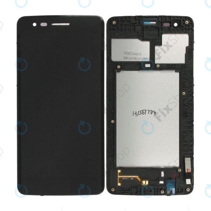 LG K8 M200N (2017) - LCD Kijelző + Érintőüveg + Keret (Black) TFT