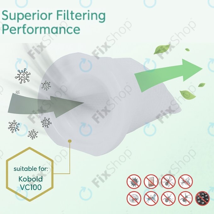 Vorwerk Kobold VC100 - Porszűrő