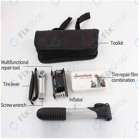 Praktikus Javítókészlet Kerékpárokhoz és Robogókhoz 6in1