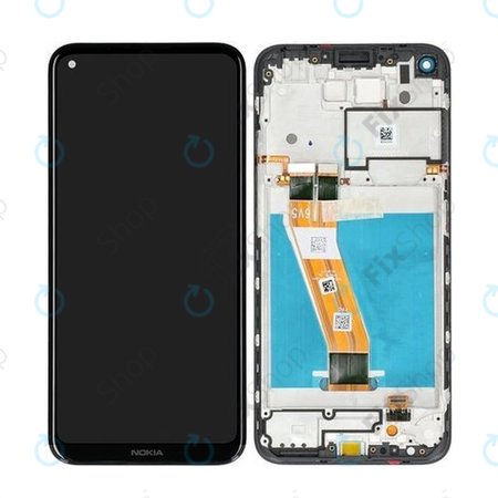 Nokia 3.4 - LCD Kijelző + Érintőüveg + Keret (Black) - HQ3160AX36000 Genuine Service Pack