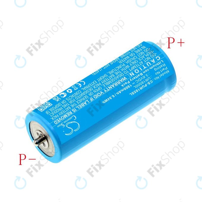 Akkumulátor Braun Silk-épil 5, Silk-épil 7, Silk-épil 9, 1900mAh, Li-Ion, 3.6V, UR18500L, HQ