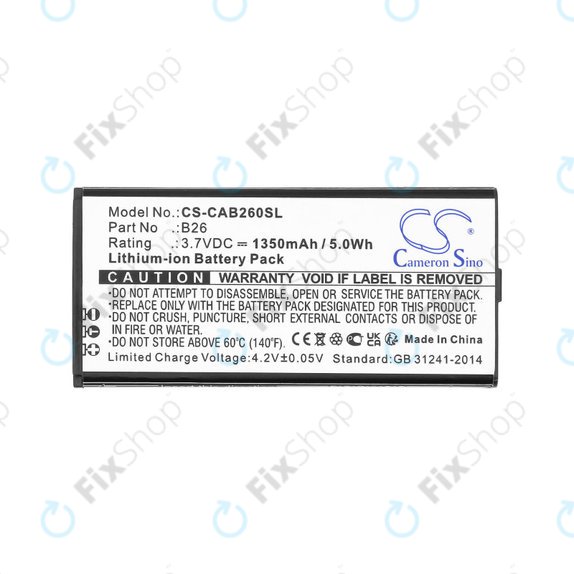 Akkumulátor Cat B26, 1350mAh, Li-Ion, 3.7V, B26, HQ
