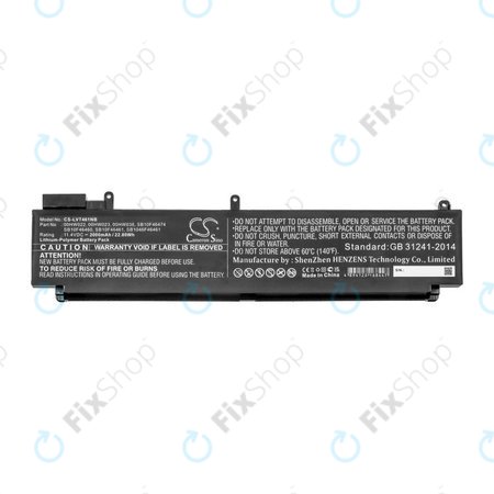 Akkumulátor Lenovo ThinkPad T460s, T470s, 2000mAh, Li-Pol, 11.4V, 00HW022, HQ