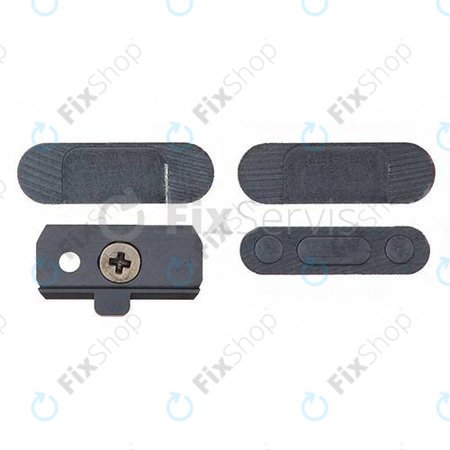 Apple iPad Mini, Mini 2, Air - Bekapcsoló + Hangerő + Csendes Gombok (Space Gray)