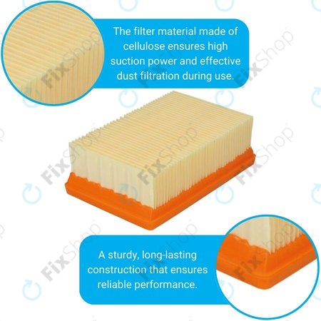 Kärcher WD-series, MV-series, KWD-series - Lapos Porszűrő